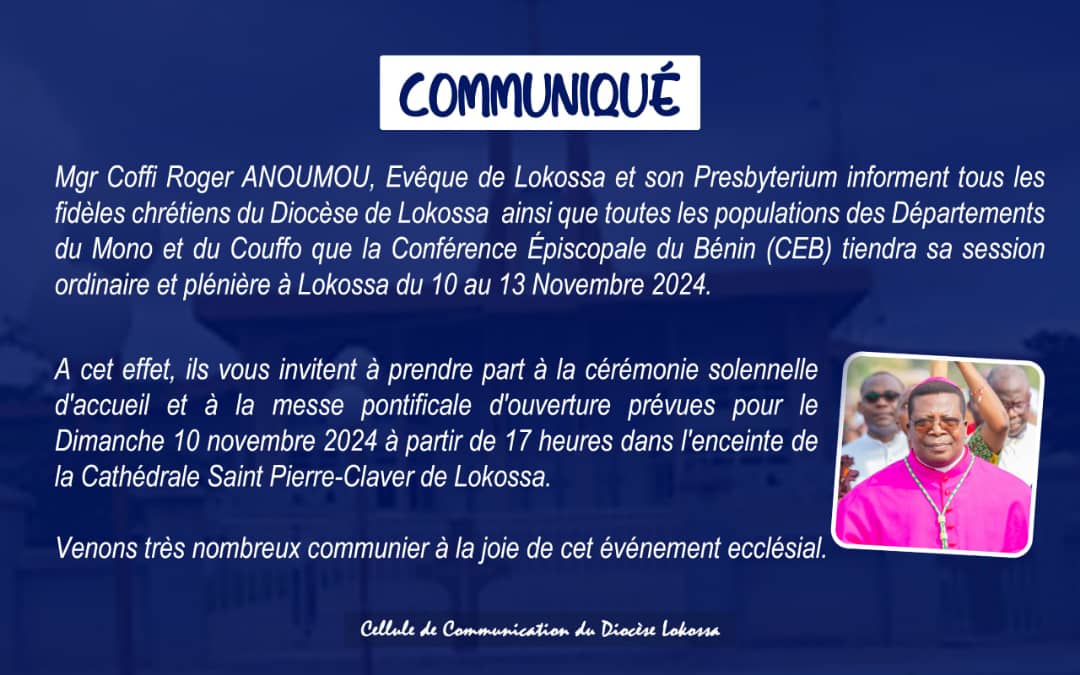 Session de la Conférence Episcopale du Bénin à Lokossa